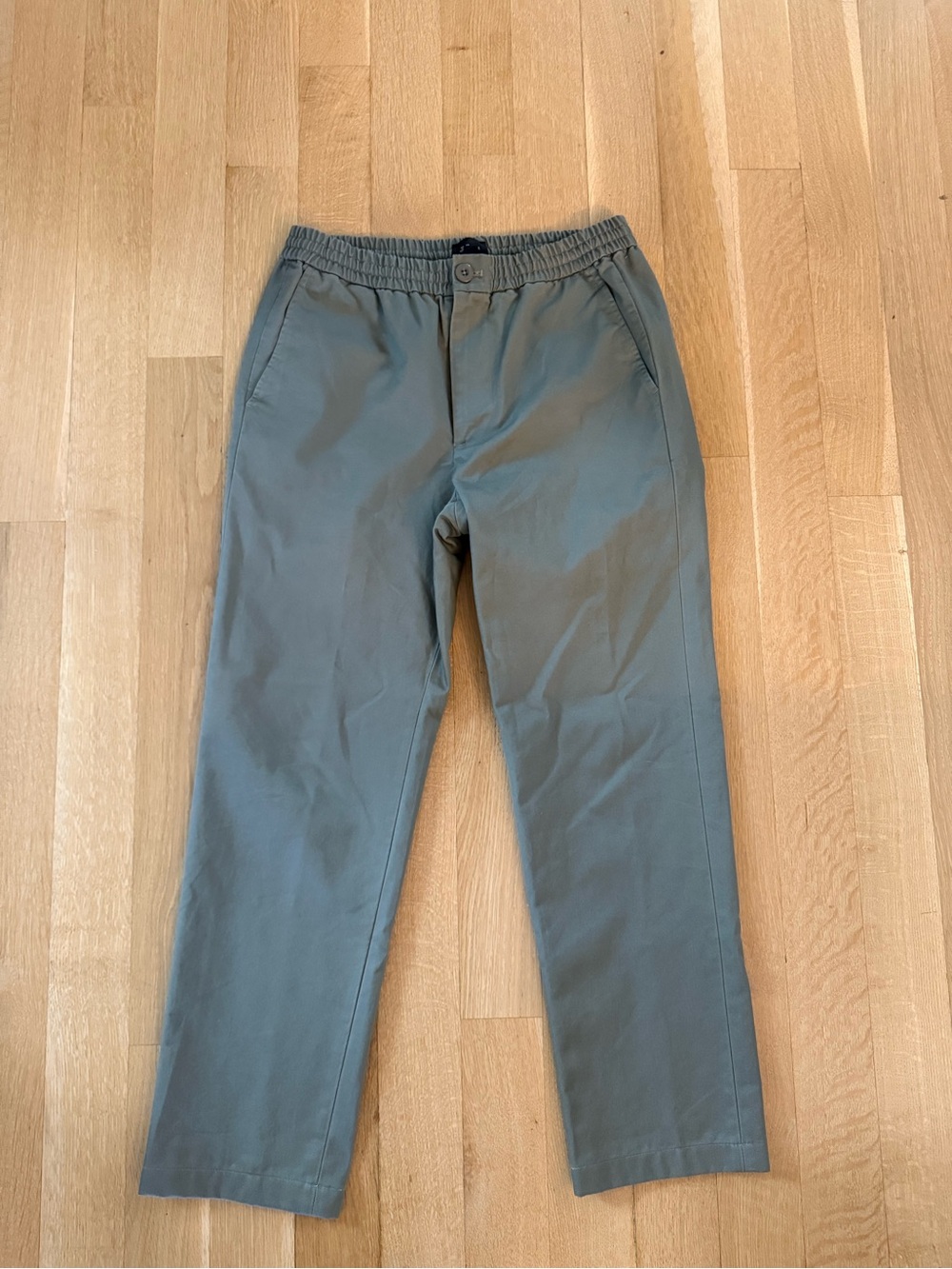 Bellerose Olive Green Elastic Waist Chinos